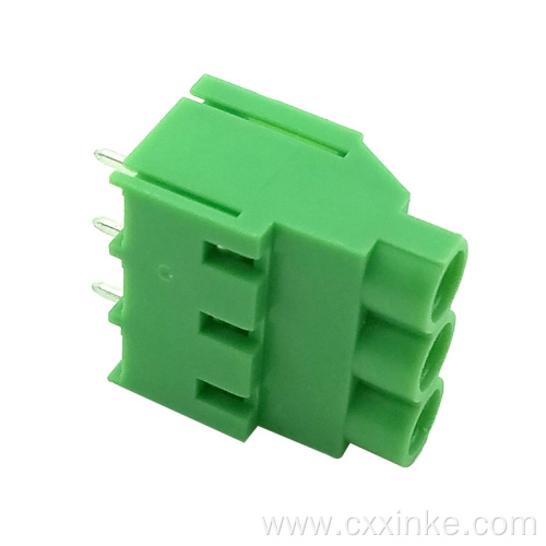 6.35MM pitch screw type PCB terminal block Spliceable terminal